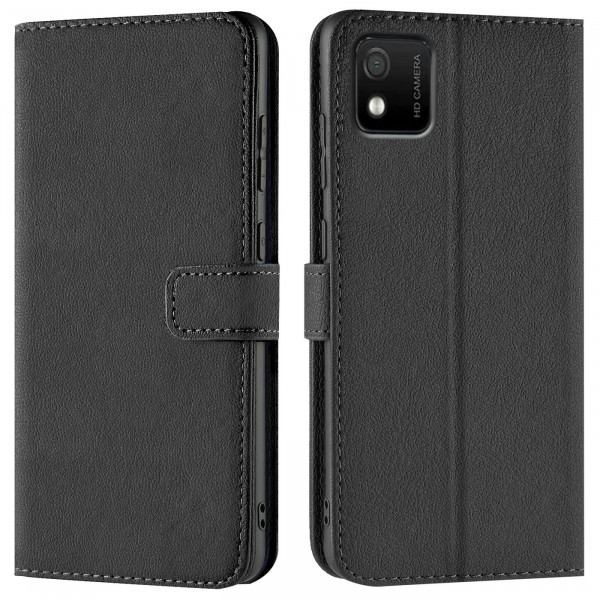 Safers Basic Wallet für Wiko Y52 Hülle Bookstyle Klapphülle Handy Schutz Tasche