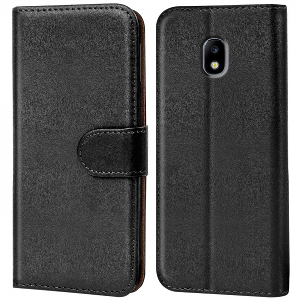 Safers Basic Wallet für Samsung Galaxy J5 2017 Hülle Bookstyle Klapphülle Handy Schutz Tasche