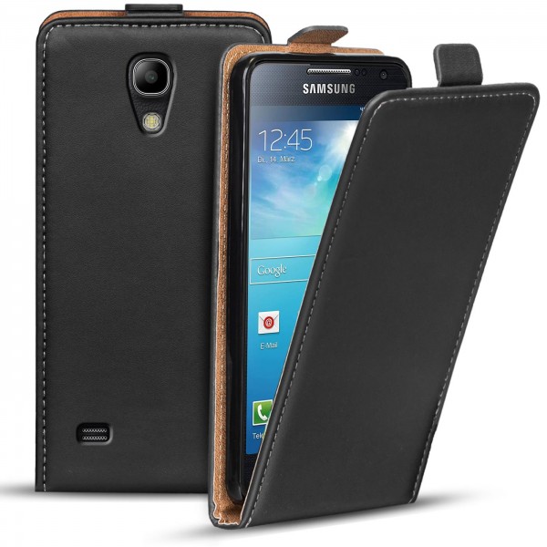 Safers Flipcase für Samsung Galaxy S4 Mini Hülle Klapphülle Cover klassische Handy Schutzhülle