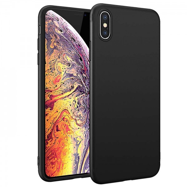 Safers Classic TPU für Apple iPhone X / XS Schutzhülle Hülle Schwarz Handy Case