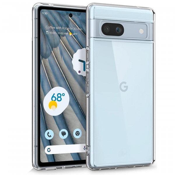 Safers Zero Case für Google Pixel 7a Hülle Transparent Slim Cover Clear Schutzhülle