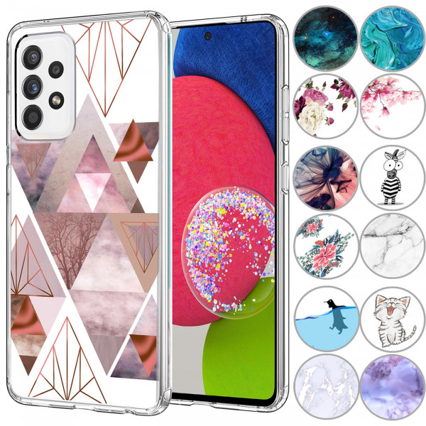 Safers IMD Case für Samsung Galaxy A33 5G Hülle Silikon Case mit Muster Schutzhülle