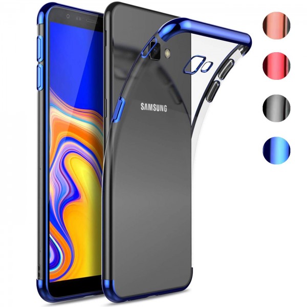 Safers Color Hülle für Samsung Galaxy A3 2017 Case Silikon Cover Transparent mit Farbrand Handyhülle