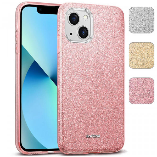 Safers Shiny für Apple iPhone 14 Plus Hülle Glitzer Cover TPU Schutzhülle