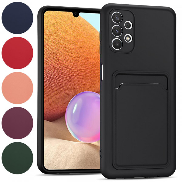 Safers Card Case für Samsung Galaxy A13 4G Hülle Schutzhülle mit Kartenfach Slim Cover