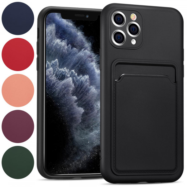 Safers Card Case für Apple iPhone 11 Pro Max Hülle Schutzhülle mit Kartenfach Slim Cover