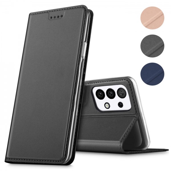 Safers Electro Flip für Samsung Galaxy A72 Hülle Magnet Case Handy Tasche Klapphülle