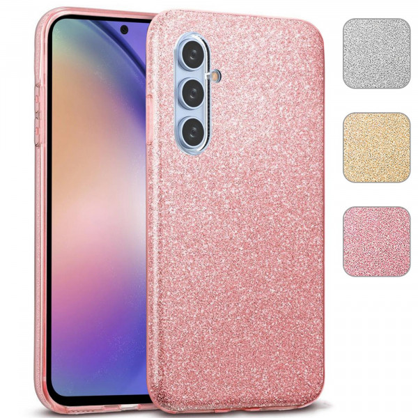 Safers Shiny für Samsung Galaxy A34 5G Hülle Glitzer Cover TPU Schutzhülle