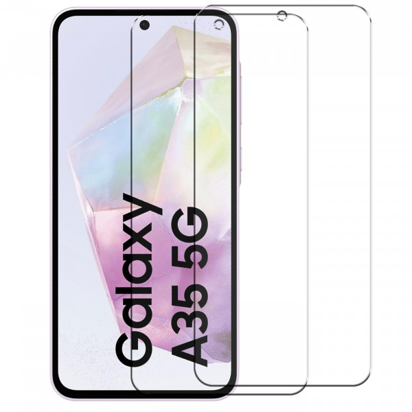 2x Panzerglas für Samsung Galaxy A35 5G Glas Folie Schutzfolie