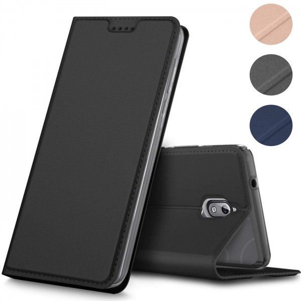 Safers Electro Flip für Nokia 3.1 Hülle Magnet Case Handy Tasche Klapphülle