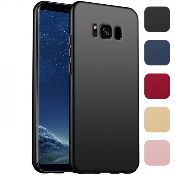 Safers Classic Plain für Samsung Galaxy S8 Hülle Slim Cover Matt Schutzhülle