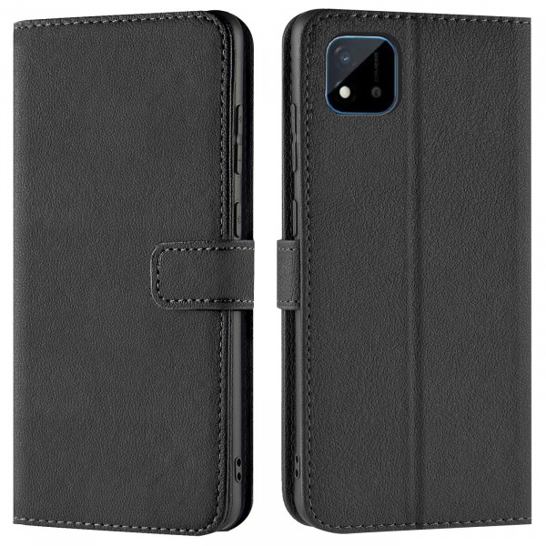 Safers Basic Wallet für Realme C11 Hülle Bookstyle Klapphülle Handy Schutz Tasche