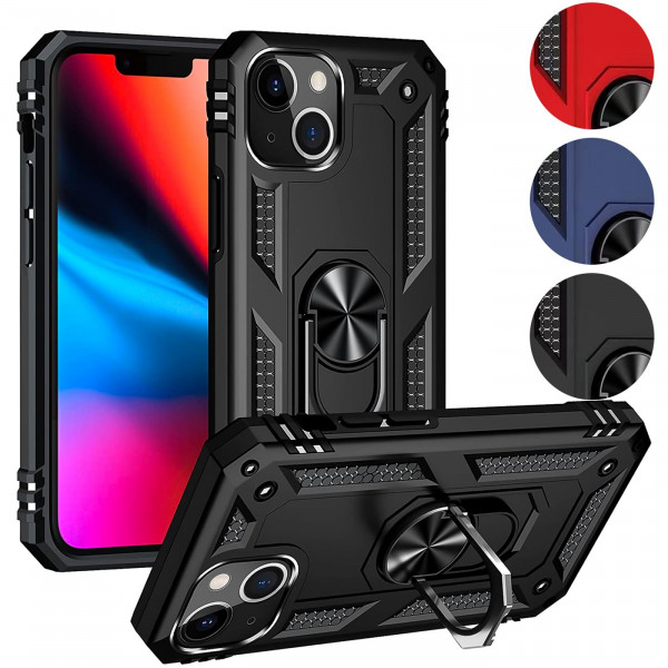 Safers Armor Case für iPhone 13 Mini Hülle mit Magnet Ringhalterung robuste Schutzhülle