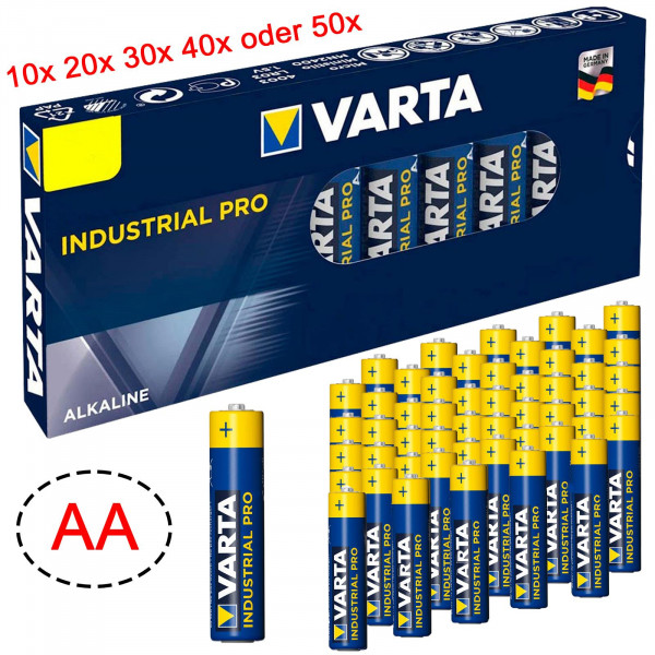 VARTA Industrial Alkaline,Mignon AA,LR06,1.5V