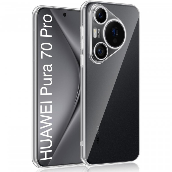 Safers Zero Case für Huawei Pura 70 Pro Hülle Transparent Slim Cover Clear Schutzhülle