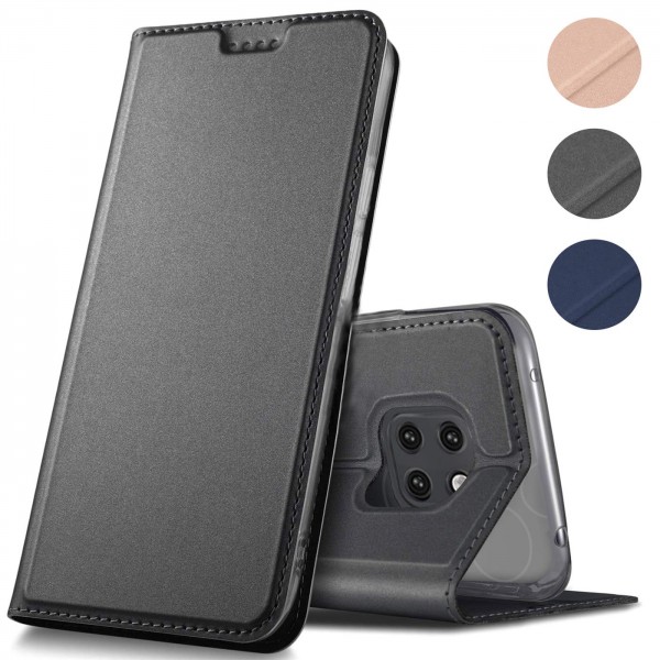 Safers Electro Flip für Huawei Mate 20 Pro Hülle Magnet Case Handy Tasche Klapphülle