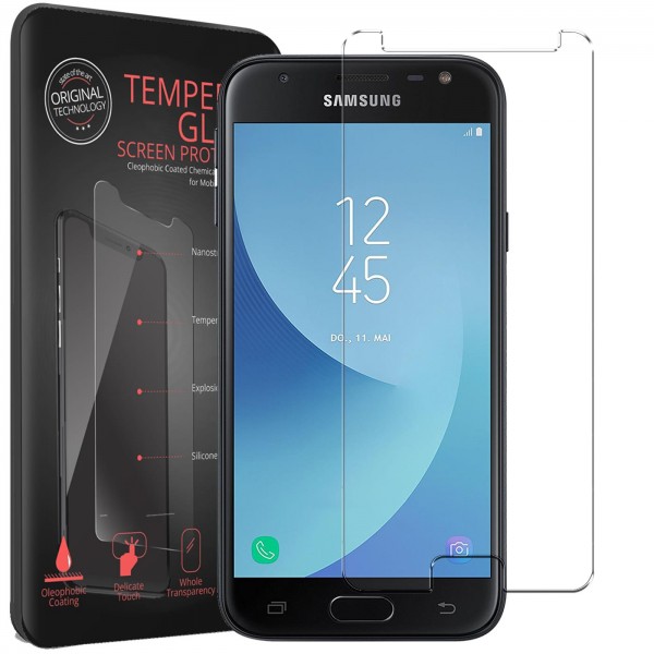 2x Panzerglas für Samsung Galaxy J3 2017 Glas Folie Schutzfolie