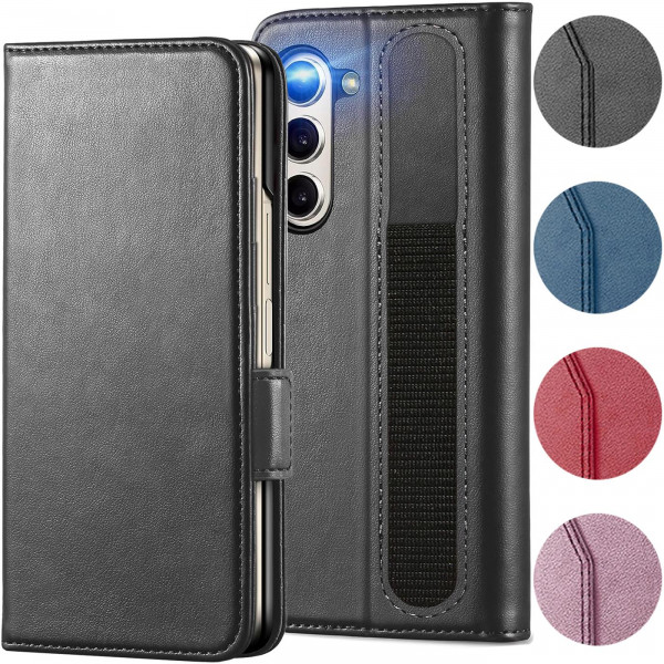 Nathy Wallet für Samsung Galaxy Z Fold 5 Hülle Flip Case mit Kartenfächer Premium Schutzhülle