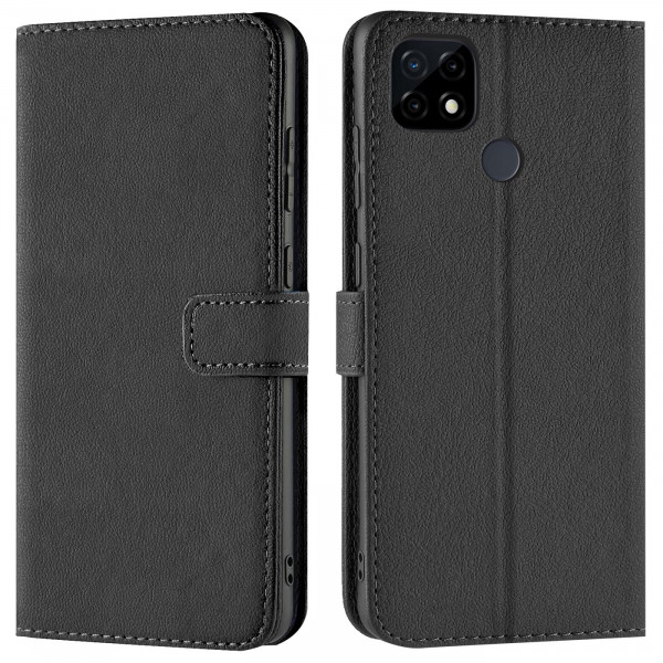 Safers Basic Wallet für Realme 7i Hülle Bookstyle Klapphülle Handy Schutz Tasche