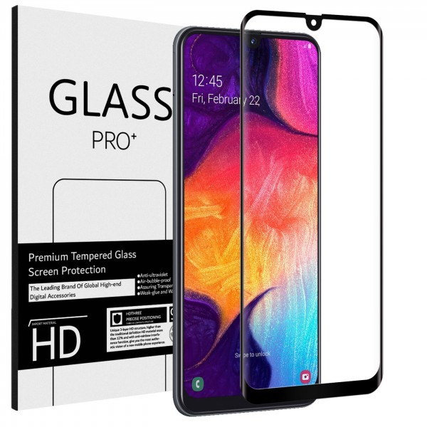 Safers Full Screen Panzerglas für Samsung Galaxy A50 A30s Schutzfolie Glas Vollbild