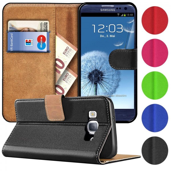 Safers Basic Wallet für Samsung Galaxy S3 / S3 Neo Hülle Bookstyle Klapphülle Handy Schutz Tasche