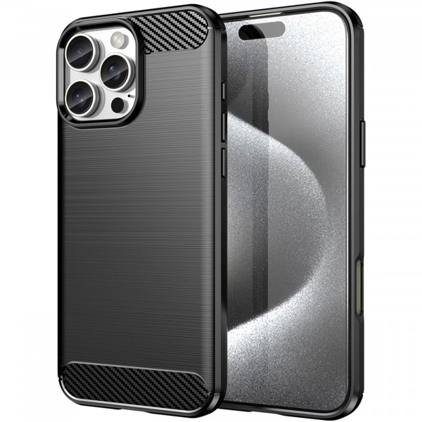 Safers Carbon Hülle für iPhone 16 Pro Max Schutzhülle Handy Case Cover