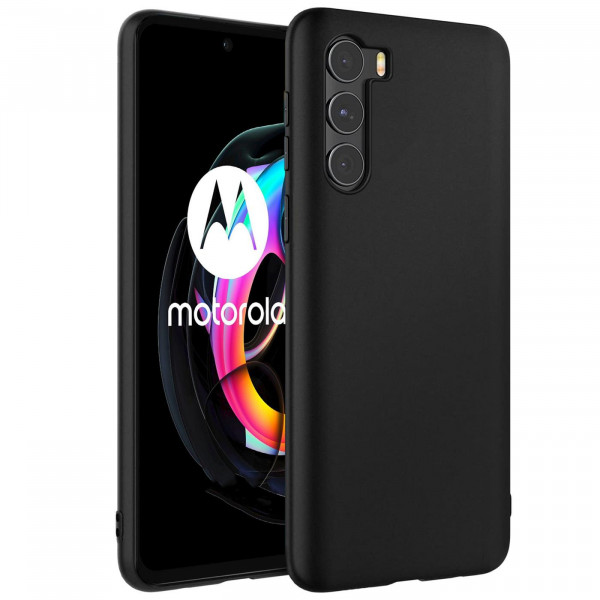 Safers Classic TPU für Motorola Moto G200 5G Schutzhülle Hülle Schwarz Handy Case