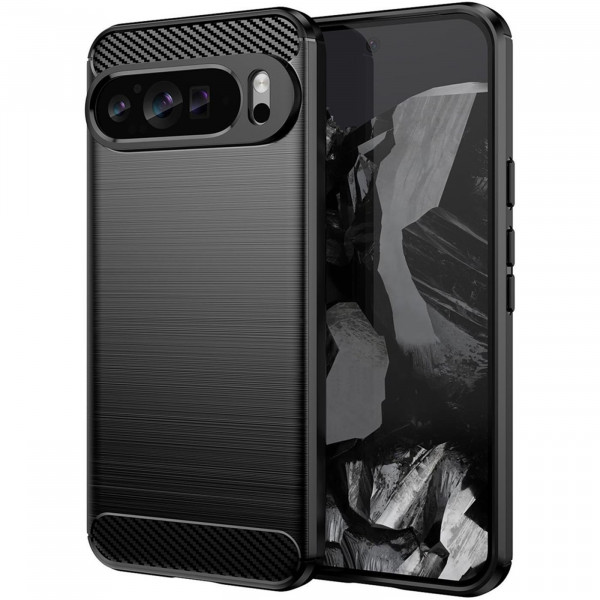 Safers Carbon Hülle für Google Pixel 9 Pro Schutzhülle Handy Case Cover