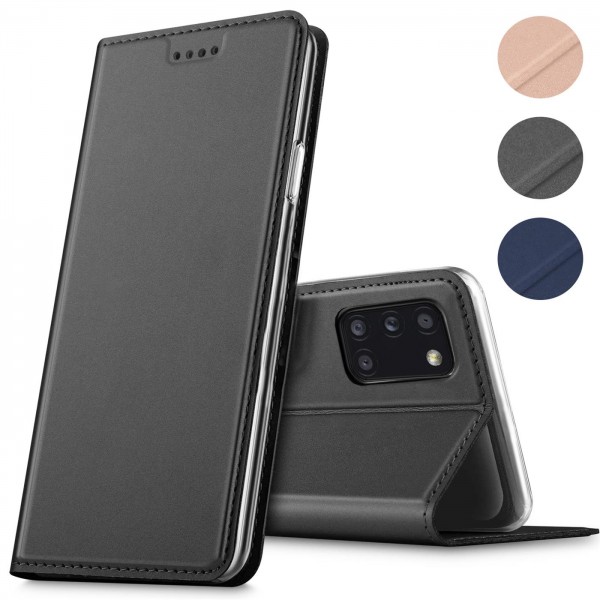 Safers Electro Flip für Samsung Galaxy A31 Hülle Magnet Case Handy Tasche Klapphülle