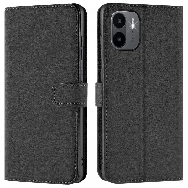 Safers Basic Wallet für Xiaomi Redmi A1 Hülle Bookstyle Klapphülle Handy Schutz Tasche