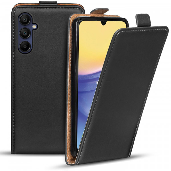 Safers Flipcase für Samsung Galaxy A15 4G/5G Hülle Klapphülle Cover klassische Handy Schutzhülle